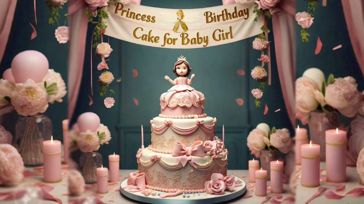 Princess Birthday Cake for Baby Girl